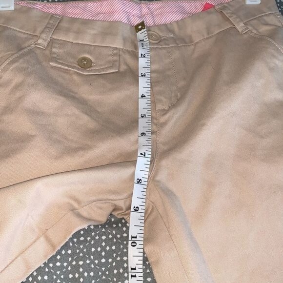 GapKids 16 Regular Khaki Capri Pants With Adjustable Waistband & Pink Striped Li - Picture 11 of 11
